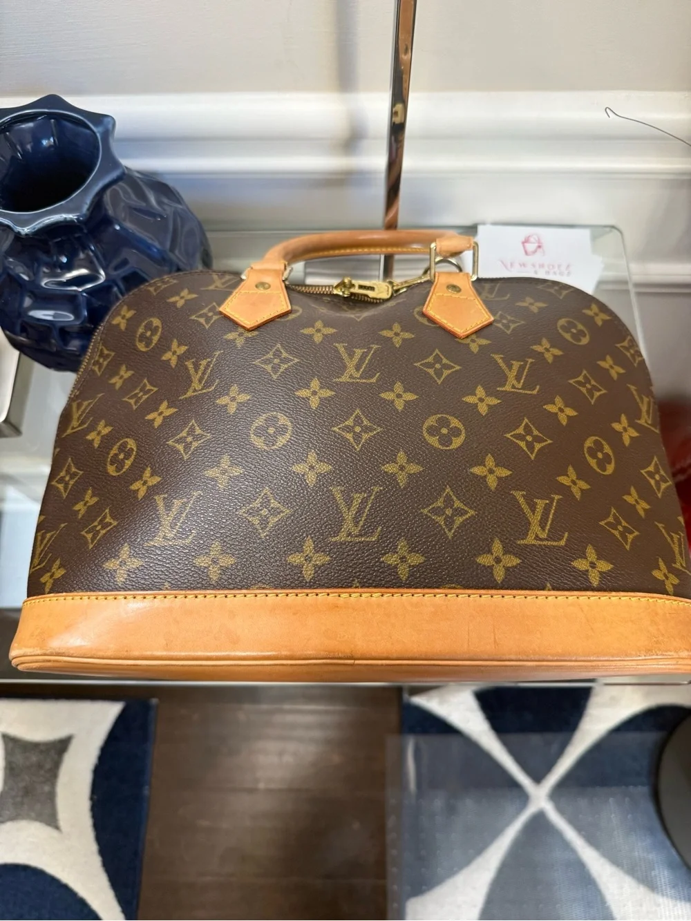 Louis Vuitton Monogram Alma PM Handbag in Brown and Tan